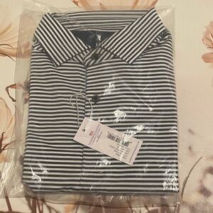 Fairway & Greene Navy and White Striped Shirt